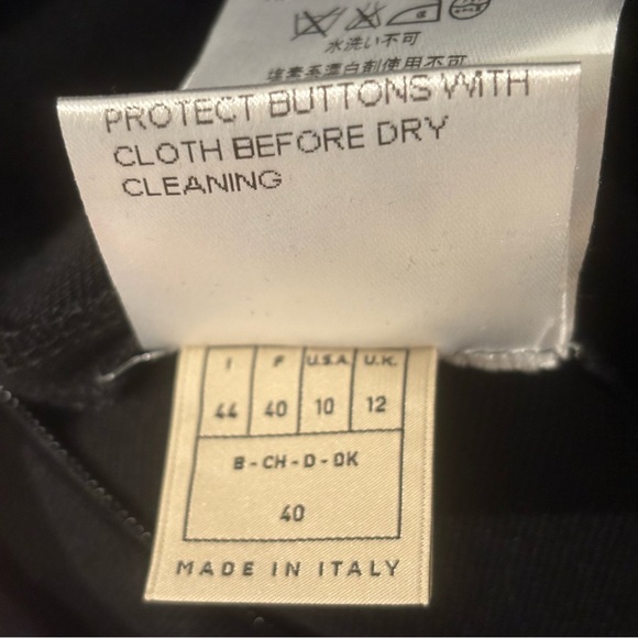 EMILIO PUCCI // Long Sleeve Black Metallic Embellished Dress Size 10 - Picture 9 of 9